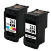 2pk PG-245XL Black & CL-246XL Color Ink for Canon PIXMA MG2920 MG2922 MG2924