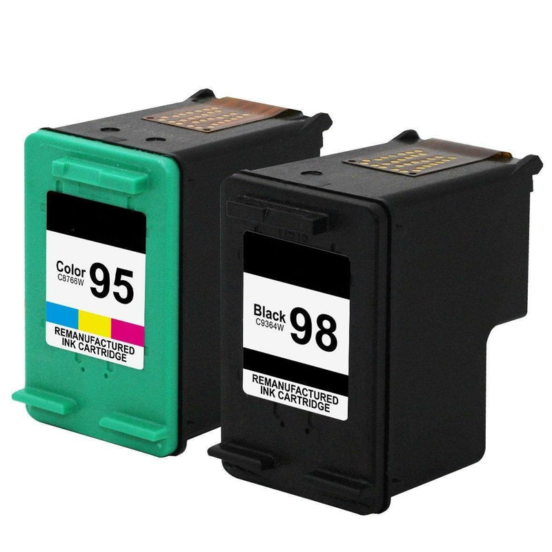 2PK Compatible for HP 98 95 Ink Cartridge For Officejet 6305 6310 6310xi 6315