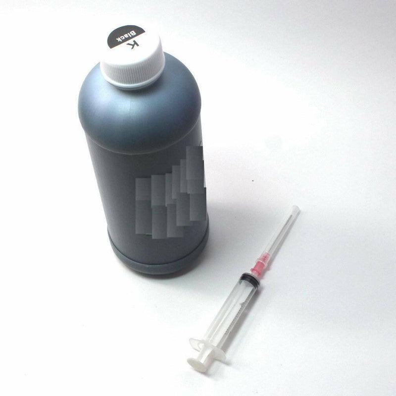 Black Bulk Refill Ink 500ml Bottle Pigment for All Inkjet Printer Cartridge