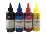 Pigment 4x100ml refill ink for Epson 252 WorkForce WF-3620 WF-3640 WF-7110