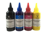 4x100ml Pigment Refill Ink for EPSON Workforce WF-3620 3640 7610 7620 7110
