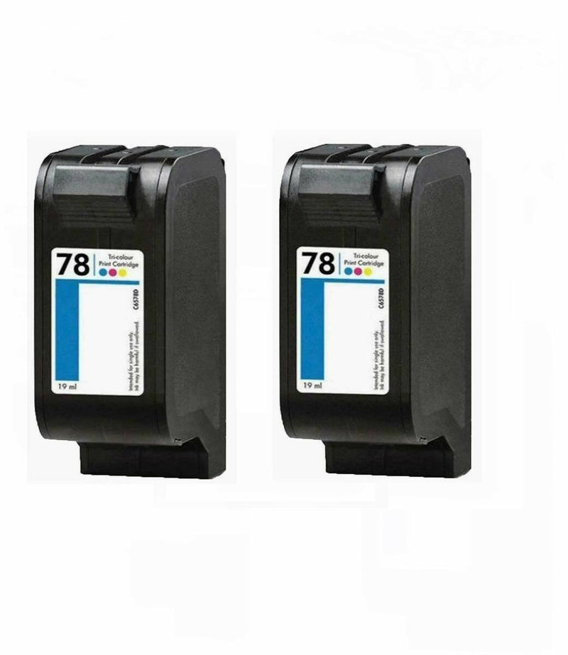 2PK HP 78 Ink Cartridge For Deskjet 6122 6127 930C 950C 960C 970 Cse 990 Cxi