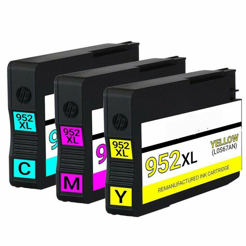 952XL CMY Ink Cartridges For HP 952 OfficeJet Pro 7740 8210 8216 8218 8710