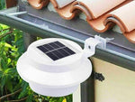 2x LED Solar Powered Gutter Lights Outdoor Garden Yard Wall Pathway Fence Lamp