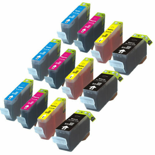 12 Pack New Ink Set for Series PGI-5BK CLI-8 fit Canon iP3300 iP3500 MP510 MX700