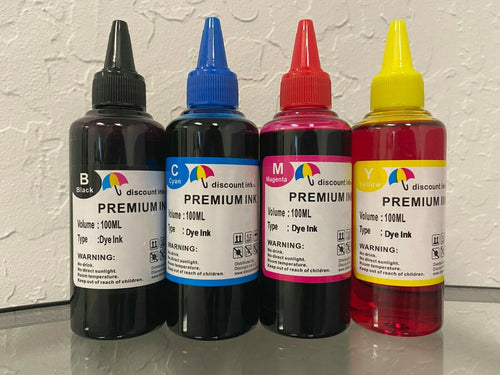 4x100ml Refill ink kit for HP 564 564XL ink cartridges+ 4 Syringes and Needles