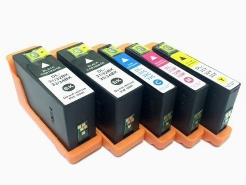 5-PACK Compatible Dell Series 33 (31 XL) Ink Cartridges for V525w V725w Printer