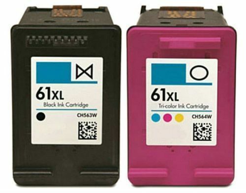 2PK HP 61XL Black &Color Ink Cartridges for HP Deskjet 1000 1050 1051