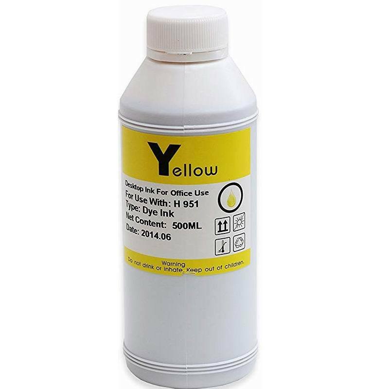 500ml Yellow INK Refill bottle Fit For Epson Workforce 610 1100 CISS CIS