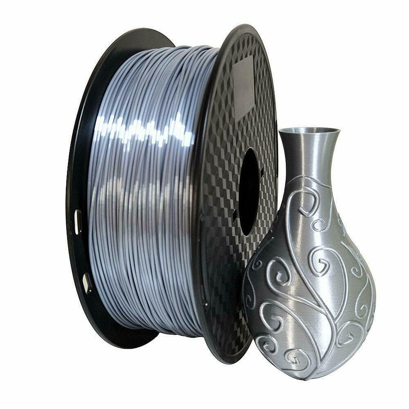 3D Printer Premium PETG Filament 1.75mm 1kg/2.2lb - Silver