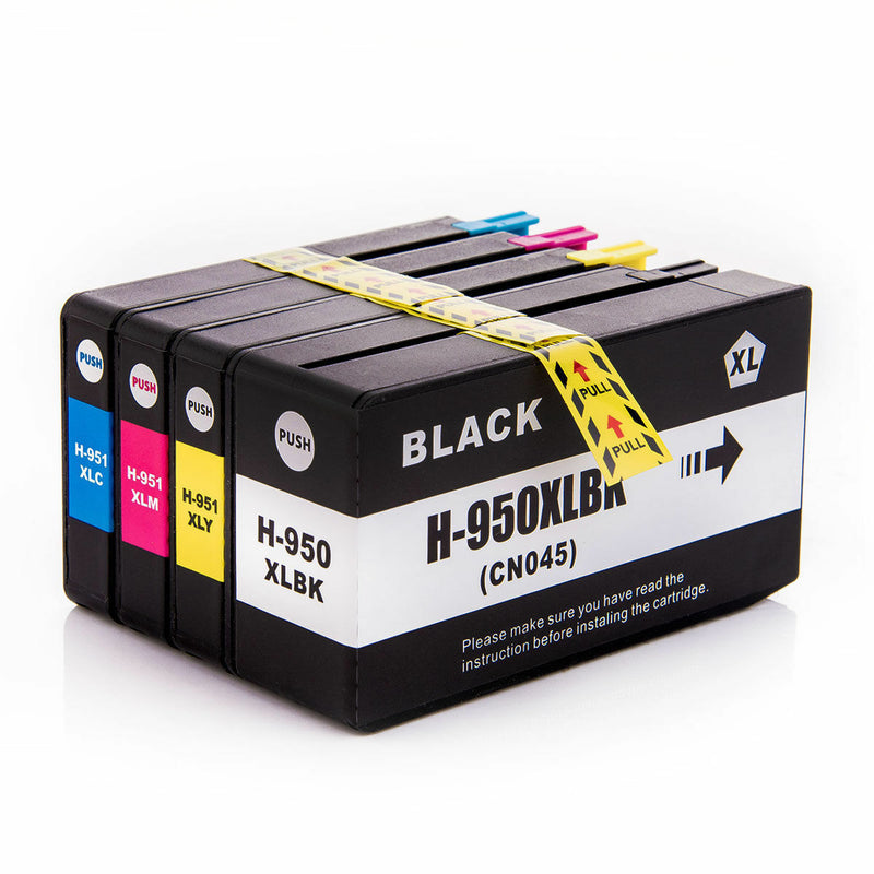 4pk HP Printer Ink 950XL 951XL Compatible for HP Officejet pro 8610 8600 Printer