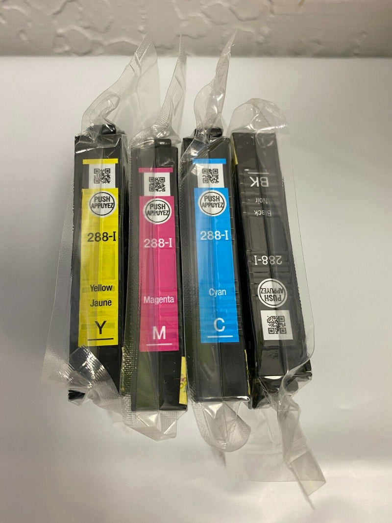 Epson 288 Ink Cartridge CMYK Set NEW OEM Genuine Sealed 288i T288 XP 330 340 446