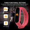 M5 Fitness Smart Watch Band Sport Activity Tracker Heart Rate Monitor - Red