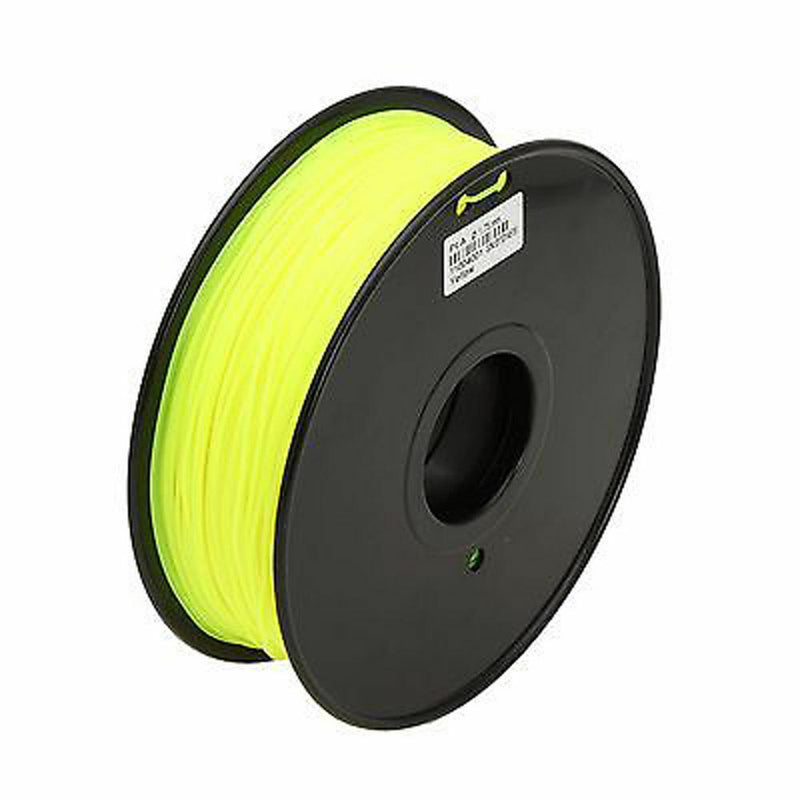 luminous Yellow 3D Printer Filament 1kg/2.2lb 1.75mm ABS MakerBot RepRap