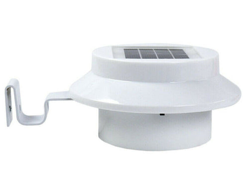 Outdoor LED Solar Powered Gutter Light Garden Yard Wall Fence Pathway Lamp