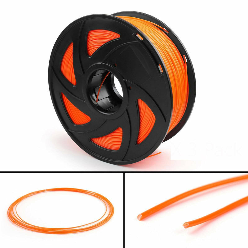 ABS 3D Printer Filament 1.75mm Accuracy +/- 0.02 mm 1kg Spool ABS Orange