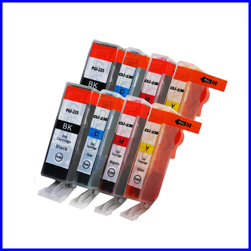 8 PK Compatible PGI 220 CLI221 INK CARTRIDGES for CANON Pixma MP560 MP620 MP640