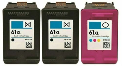 3 PK HP 61XL Black&Color Ink Cartridges for HP Deskjet 1000 1050 1051 2050