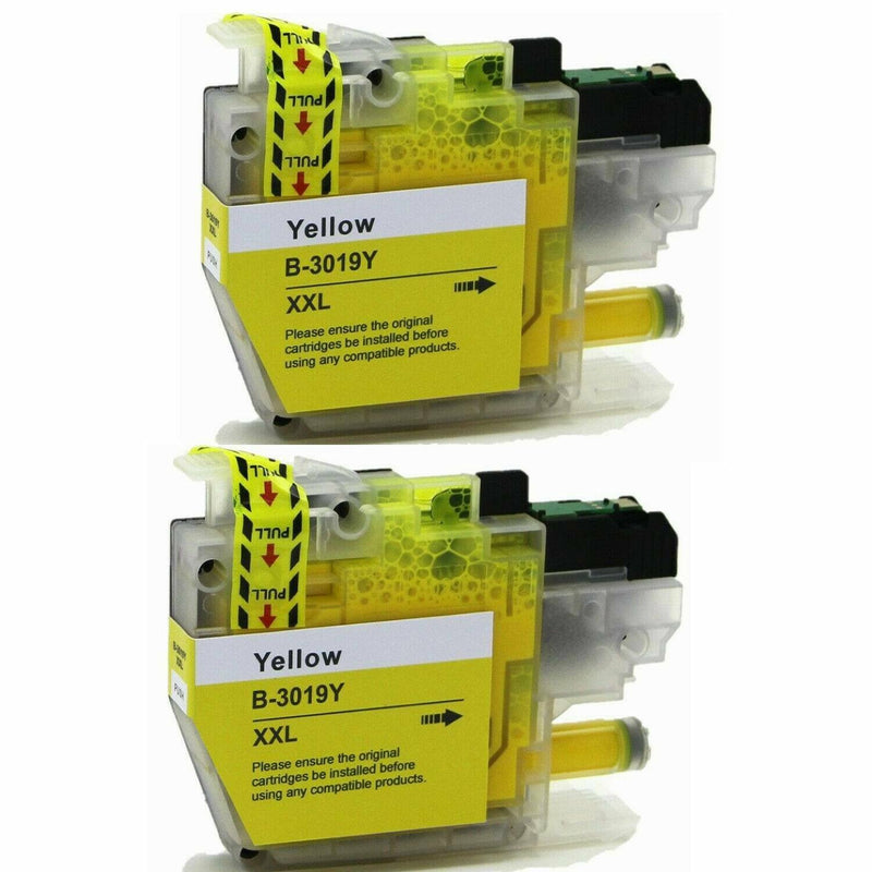 2PK Brother LC3019 LC-3019 XXL Yellow Ink Cartridge For J5330dw J6530dw J6930dw