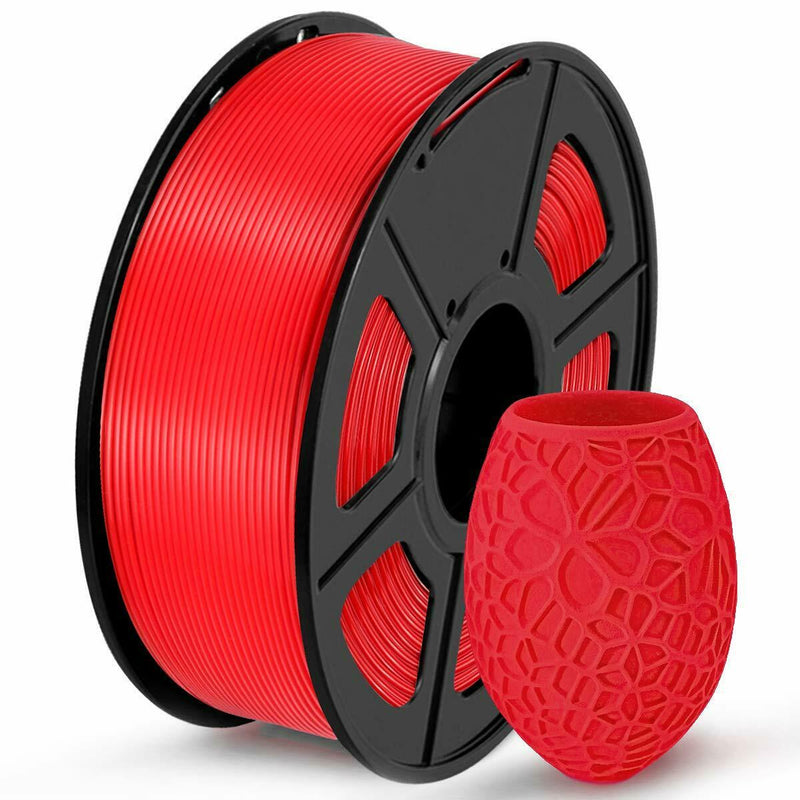 TPU 1.75mm 3D Printer Filament Dimensional Accuracy +/- 0.03 mm 1KG Spool Red