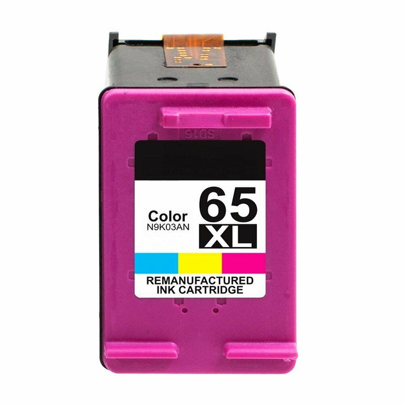 1 Tri-Color Ink Cartridge Compatible for HP 65XL Deskjet 3752 3755 3758