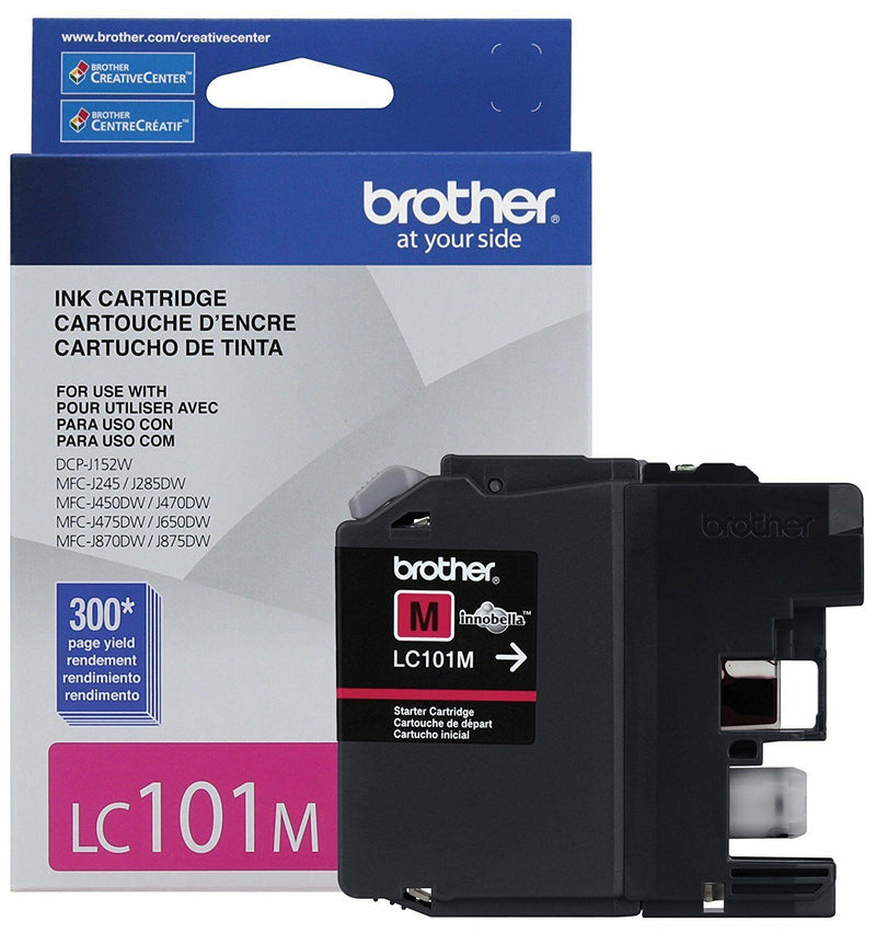 Brother Printer Innobella LC101M LC101 Standard Yield Color Ink Magenta