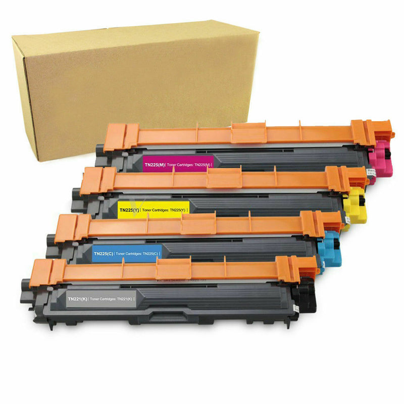 4Pk TN221 BK TN225 Color Toner For Brother MFC-9130CW, MFC-9330CDW, MFC-9340CDW