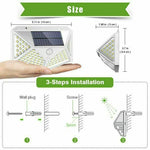 2x LED Solar PIR Motion Sensor White Light Outdoor Security Garden Waterproof