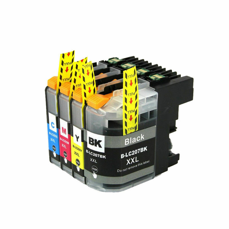 LC207 LC205 XXL BCMY Ink Cartridges for Brother MFC-J4320DW J4420DW J4620DW