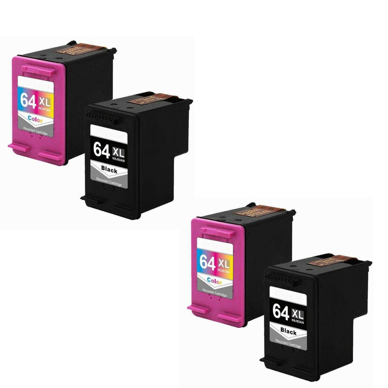 Refurbished for HP 64XL Black Color Ink Cartridge N9J92AN N9J91AN HP 6252 6255