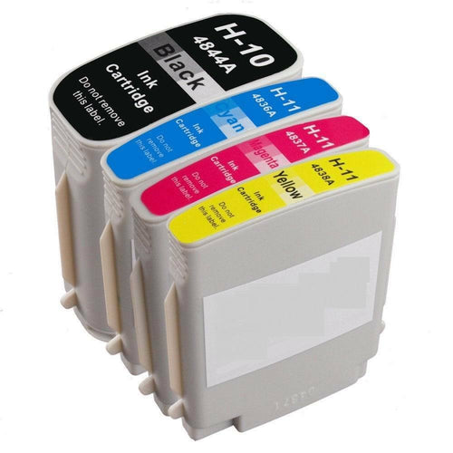 4P Compatible Ink cartridges for HP 10 11 C4844A C4836A C4837A C4838A