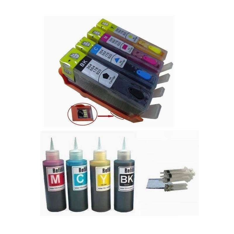 Refillable ink cartridge kit HP 920 920xl for OfficeJet 6000 6500 7000 7500