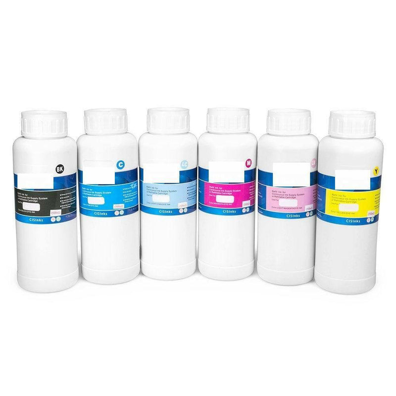 6x500ml Bulk refill ink for Epson Stylus Photo Printer Cartridges