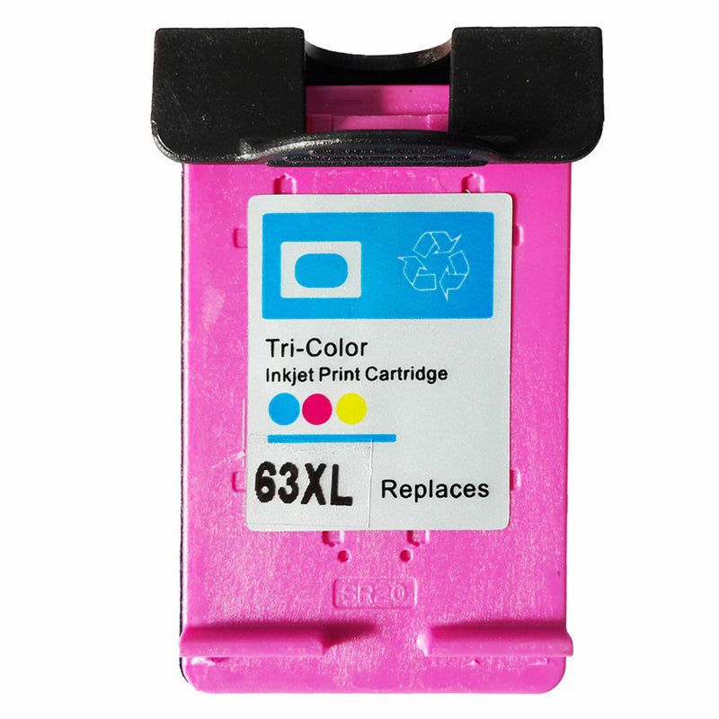 Refurbished Tri-color Ink Cartridge for HP 63XL 4512 4516 OfficeJet 4652 4655