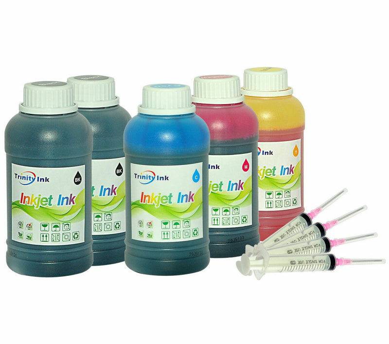 5x250ml T502 refill Ink for Epson EcoTank ET2700 ET2750 ET3700 ET3750 ET4750