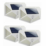 4x LED Solar PIR Motion Sensor White Light Outdoor Security Garden Waterproof