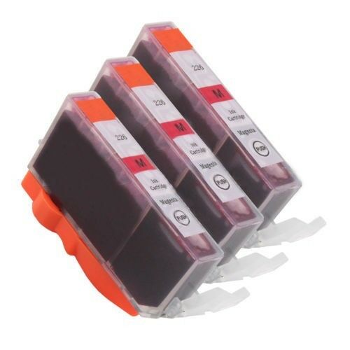 3 PK Comp Magenta Inkjet for CLI 226 M Canon Pixma ip4820 iP4920 iX6520 MG5120