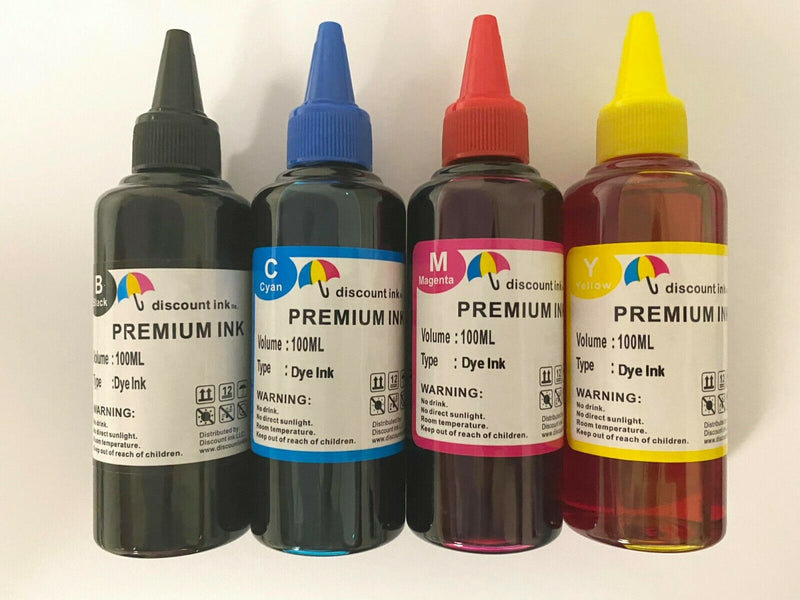 4x100ml refill ink for Canon cartridge PG-243 CL-244 PIXMA iP2820 MX492 MG292