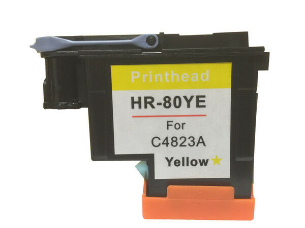 HP 80 Yellow Printhead & Cleaner C4823A HP Designjet Printers 1050c 1055cm Plus