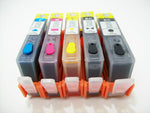 5 refillible hp 564 Ink Cartridges refillable ink for Officejet 4620 4622 + ink