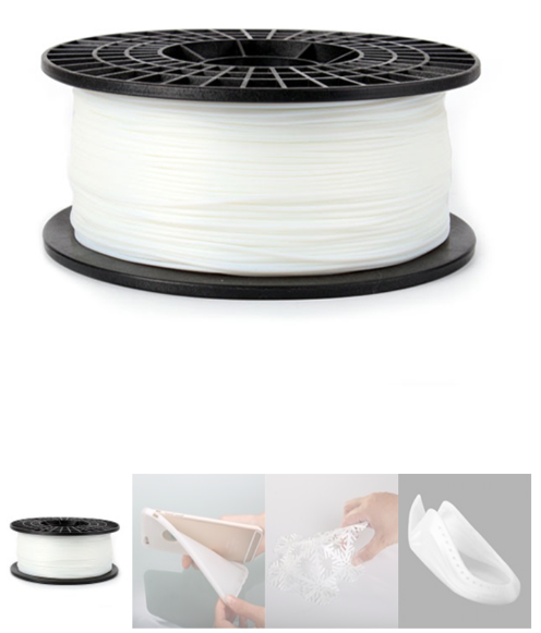Pure White Color 3D Printer Filament 1.75mm 1KG ABS For Print MakerBot RepRap