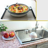 Black Kitchen Stainless Steel Folding Drain Rack Sink Food Drying Drainer Roll