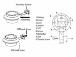 Outdoor LED Solar Powered Gutter Light Garden Yard Wall Fence Pathway Lamp