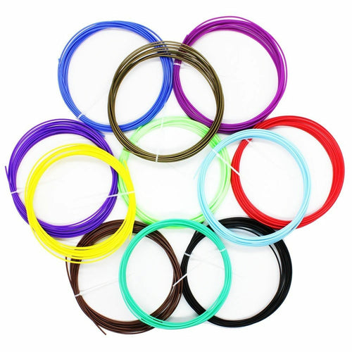 ABS PLA Filament 3D Pen Filament Refills 1.75mm 10 Colors Print Filament