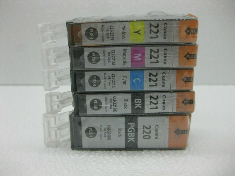 genuine Canon ink cartridges PGI-220BK CLI-221 MP560 MP620 MP640 MP980 MP990