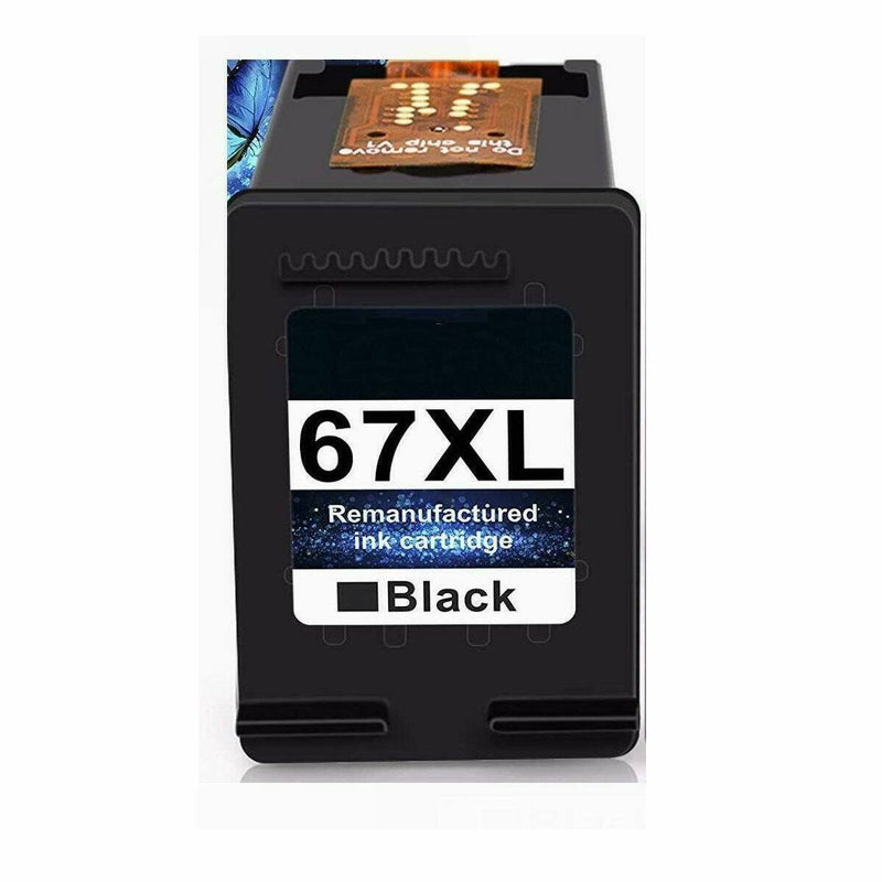 Remanufactured Ink Cartridge Black FOR 67XL HP DeskJet 2722 Plus 4140 4152 4155