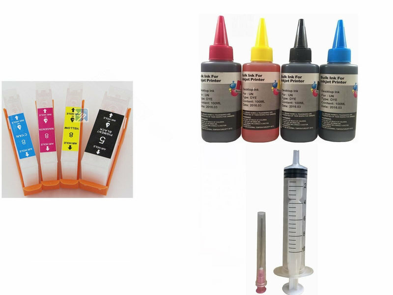 Empty PGI-5 CLI-8 refillable Kit cartridge For Canon IP3300 MP510 MX700 +400ml