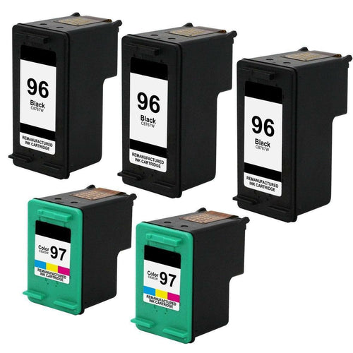 5PK Compatible For HP 96 97 Ink For OfficeJet 7310xi 8050 8053 8150 8400