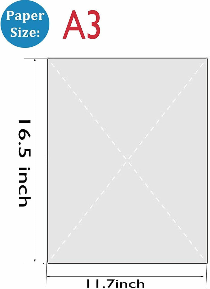 A3 DTF Film DTF PreTreat Transfer Sheets for use with All DTF Printers -30 Sheet