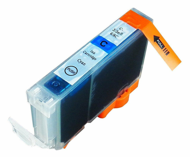 3 Pack Cyan Ink Cartridge fit for Canon CLI-8 iP3300 iP4200 iP4300 MP810 MP800